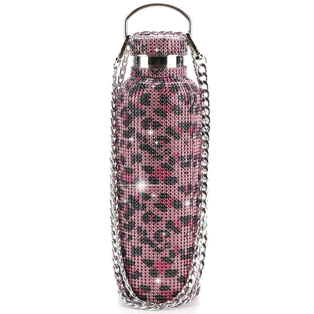 High Quality  Double Wall Stainless Steel Water Bottle BPA Free Vacuum Flask Thermos Diamond Cup