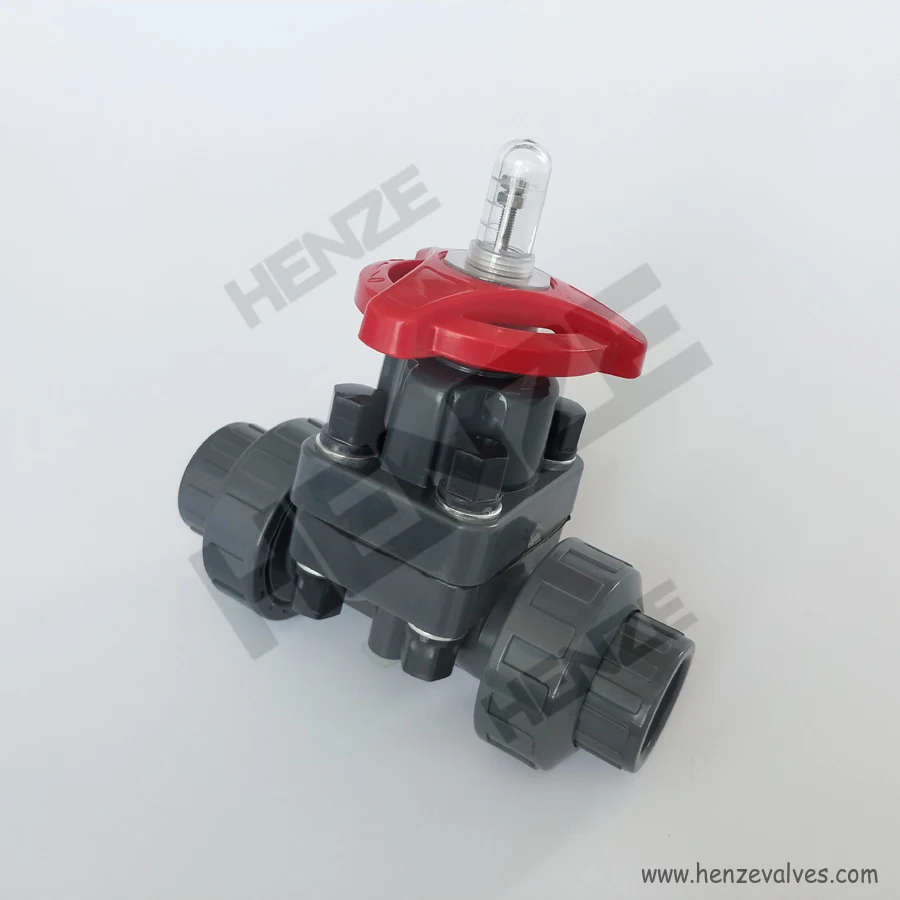 Plastic UPVC, CPVC, PPH, PVDF, FRPP Threaded Diaphragm Valve