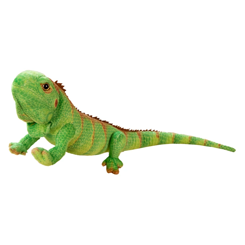 65cm 95cm Simulation Lizard Plush Toy Realistic Green Lizard Stuffed Animal Toys Zoo Promotion Gifts for Kids