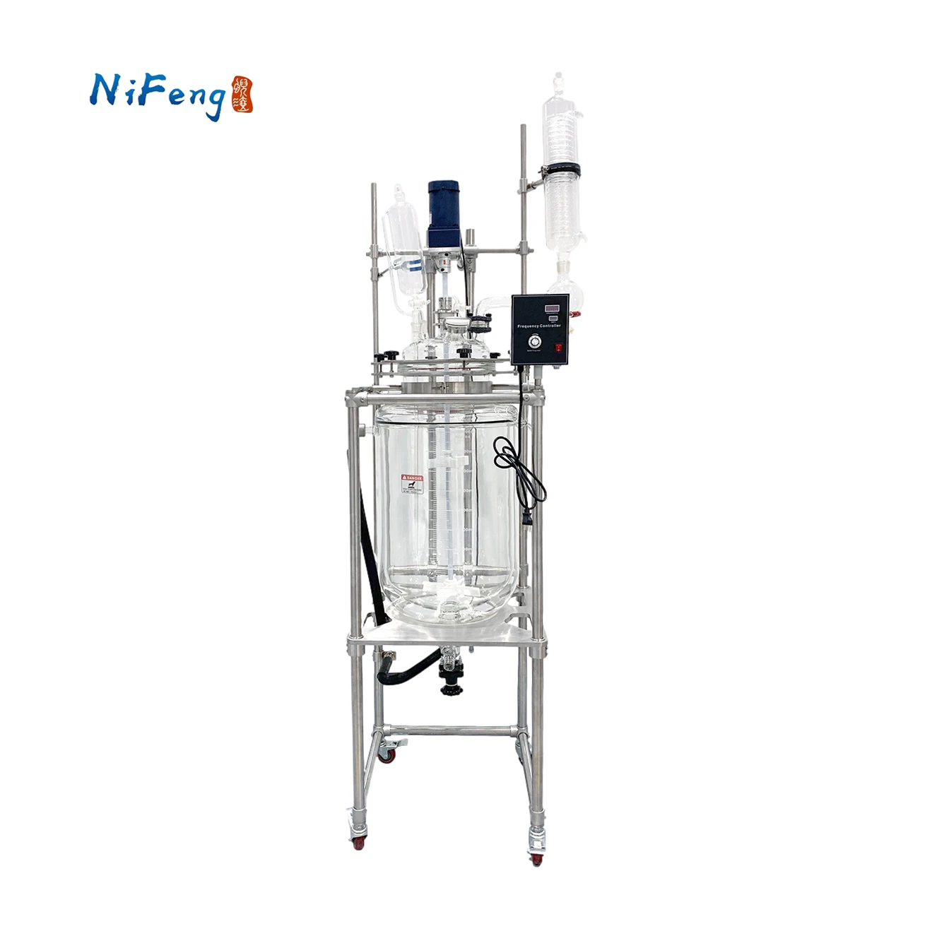 100 liter 200 liter heat jacketed glass pilot plant larger reactor