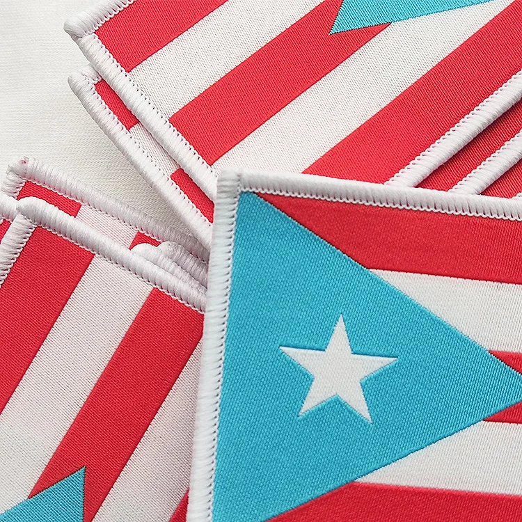 Factory wholesale Custom all kinds of national flag hats Clothing Backpack Garment Woven Labels Embroidered patches badges