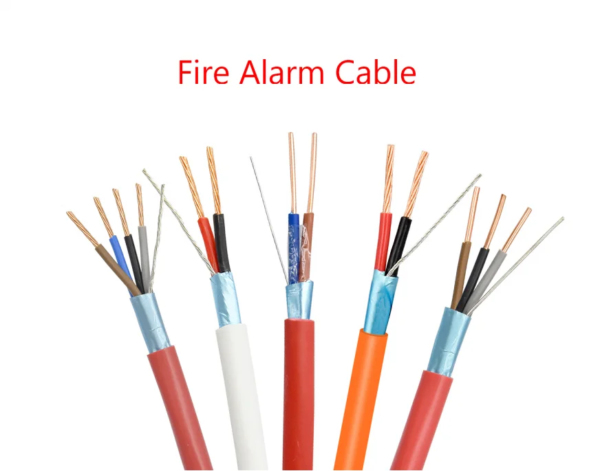 2 Core Copper Conductor Shielded 1.5mm 2.5mm 1.0mm Fire Alarm Wire Cable