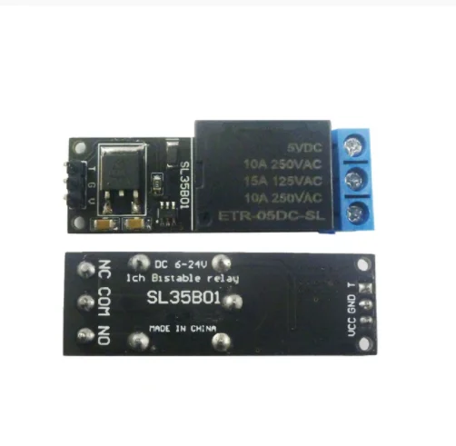 5V 12V 1-4CH Flip-Flop Latch Relay Module Bistable Self-locking Trigger Switch Board for Motor LED PLC