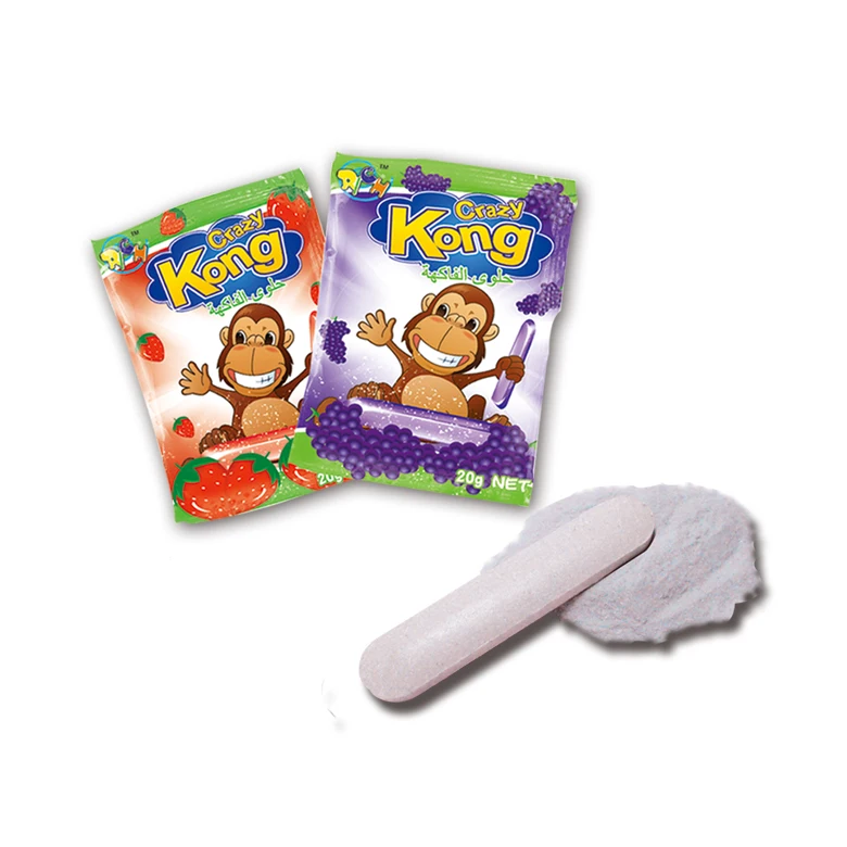 Забавный фруктовый порошок конфеты с палочкой для пальцев