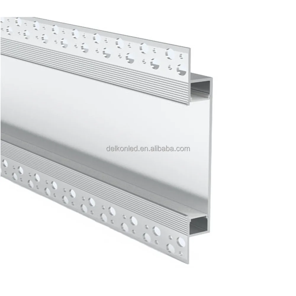 147*14mm Plaster in Aluminum LED Profile for Drywall Recessed Mounted 2m LED Plaster Profile