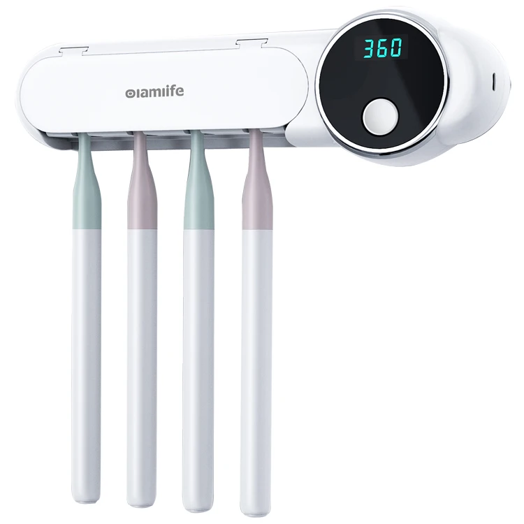 
360 Degree All-Around Portable Wall Mounted Disinfection UV Light Toothbrush Sterilizer 