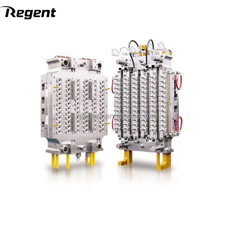 High Precision S136H 72 Cavity Pin Valve Gate PET Preform Mould in Hangxiang Mould Factory