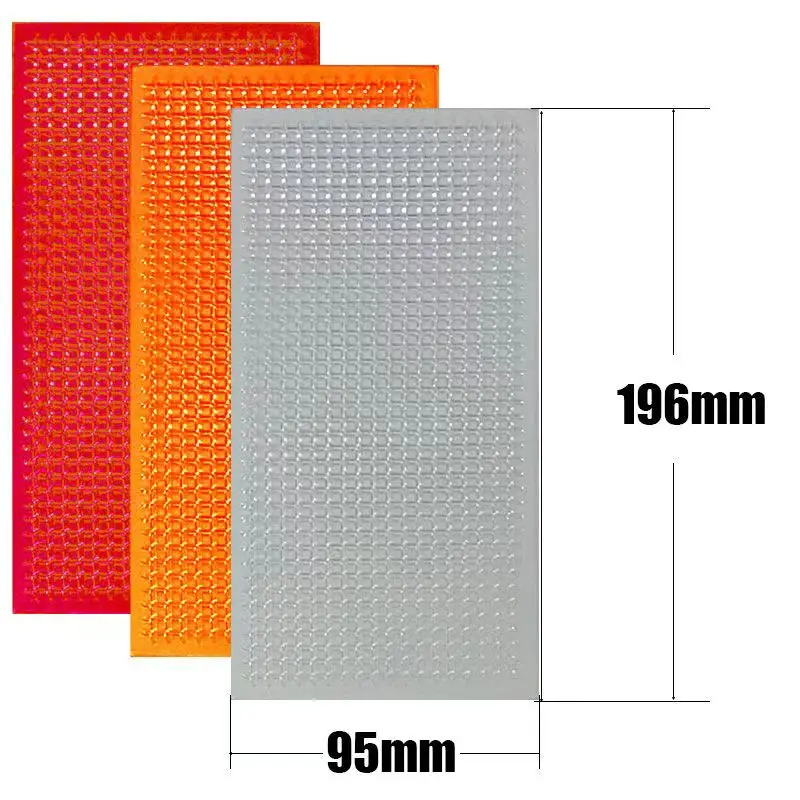 Auto Lens Repair Kit Multi-Pack Car Lights Crack Repair Film Headlight Taillight Repair Tools 3PCS Comes with Red Amber Clear