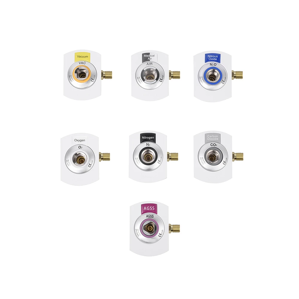 Non-flammable ICU BHU socket plug oxygen gas outlet central station delivery system