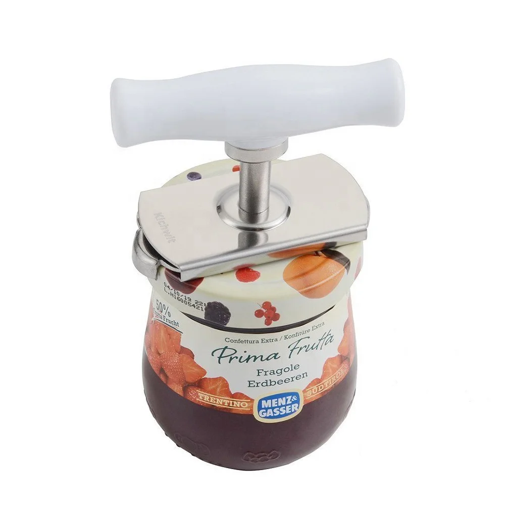 High-quality easy to grip good hands-free hands-free easy to unscrew manual screw seal  adjustable white can opener