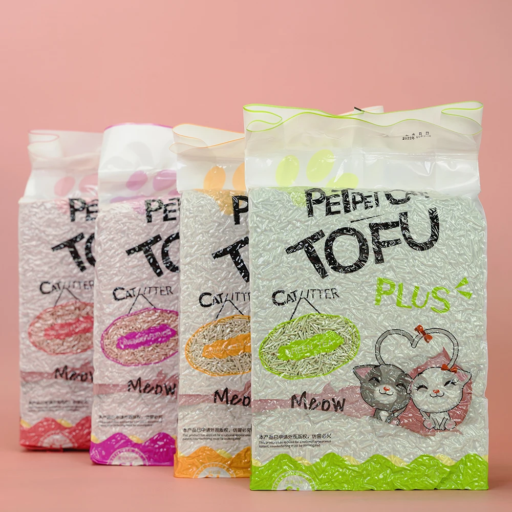 Factory direct sale OEM Pure natural dust-free quality quickly agglomerate tofu cat litter