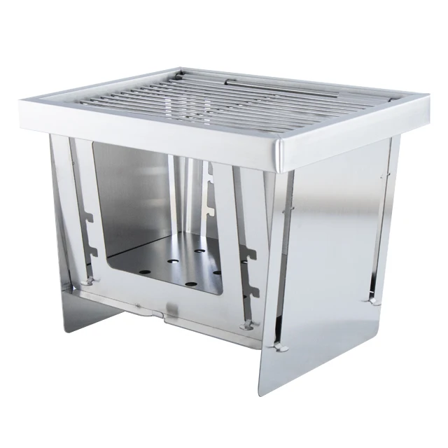 
Outdoor stainless steel oven household bbq grill charcoal 304 stainless steel folding charcoal grill 
