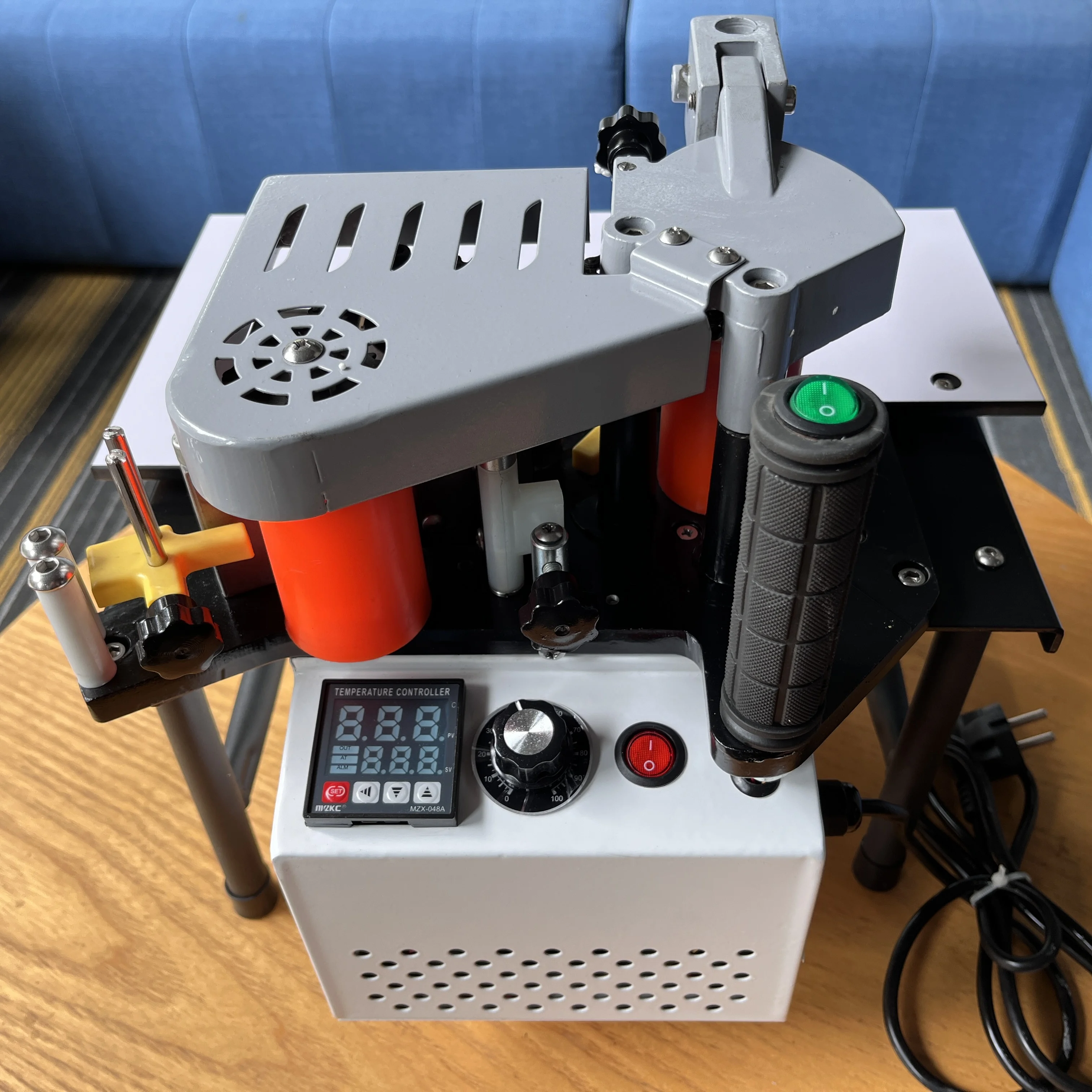 TingTing manual curve-straight edge banding machine woodworking machinery Small Hand Held Edge bander