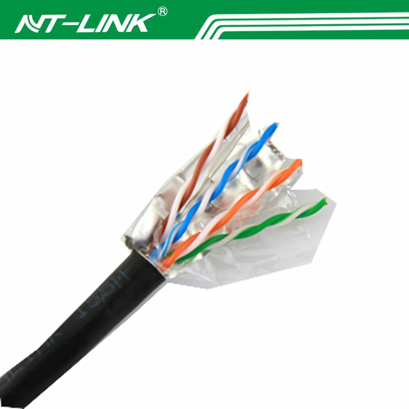 Indoor Bare Copper 24 AWG Solid Cat5e Lan Cable Cat5e FTP Cable
