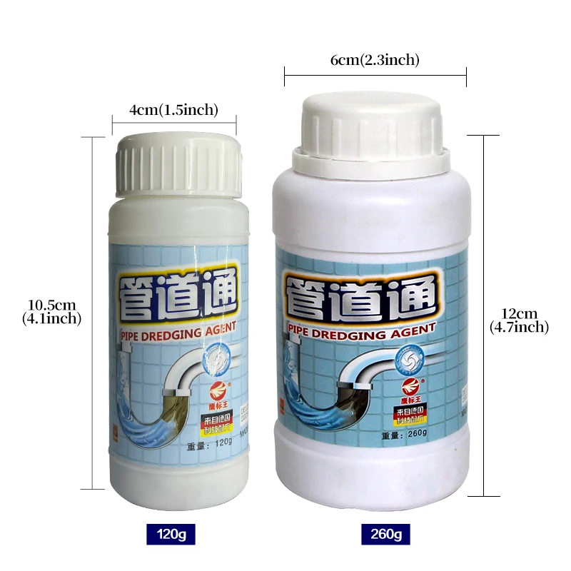 Powerful Plumbing Dredging Tools Kitchen Toilet Sink Sewage Draining Cleaner Block Pipe Dredge Agent