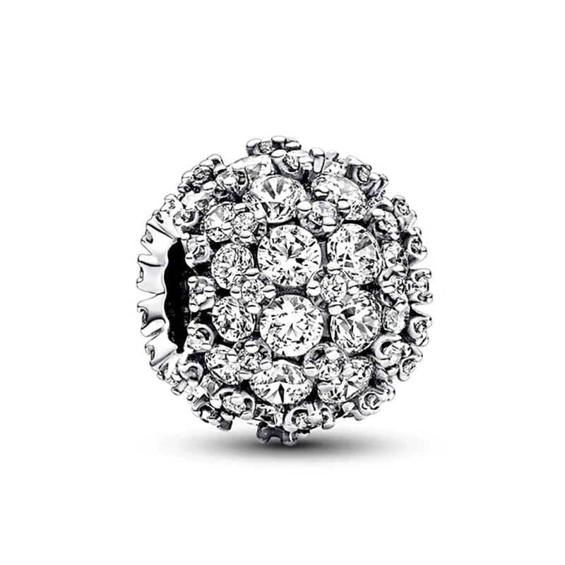 925 Sterling Silver Splittable Four Leaf Clover Skull Snowflake Boxing Gloves Pot Beads Fit Original DIY Charms Bracelet Jewelry