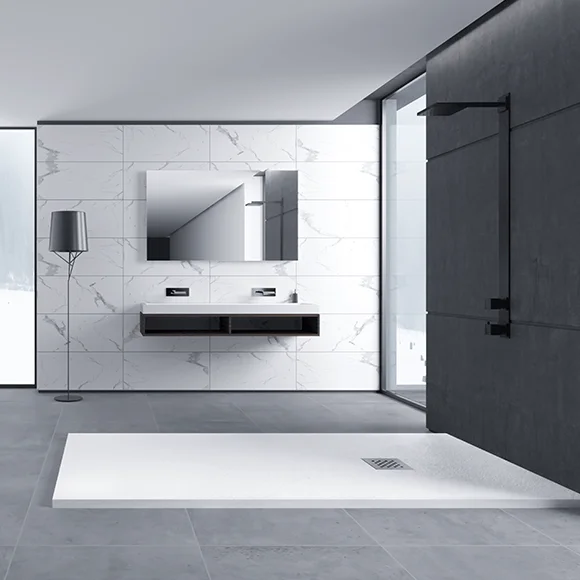 1200x800 минеральный литой сланцевый душевой поддон для ванной комнаты душа