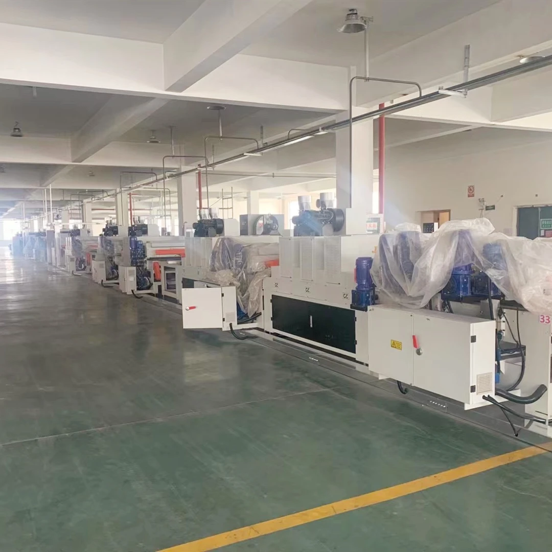 Equipped With Digital Controller UV Paint Coating Plastic Board Making Machine SPC Flooring Production Line