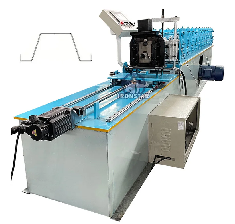 High Speed Metal Ceiling Furring Channel Cold Roll Forming Machine With Keel Making Capability
