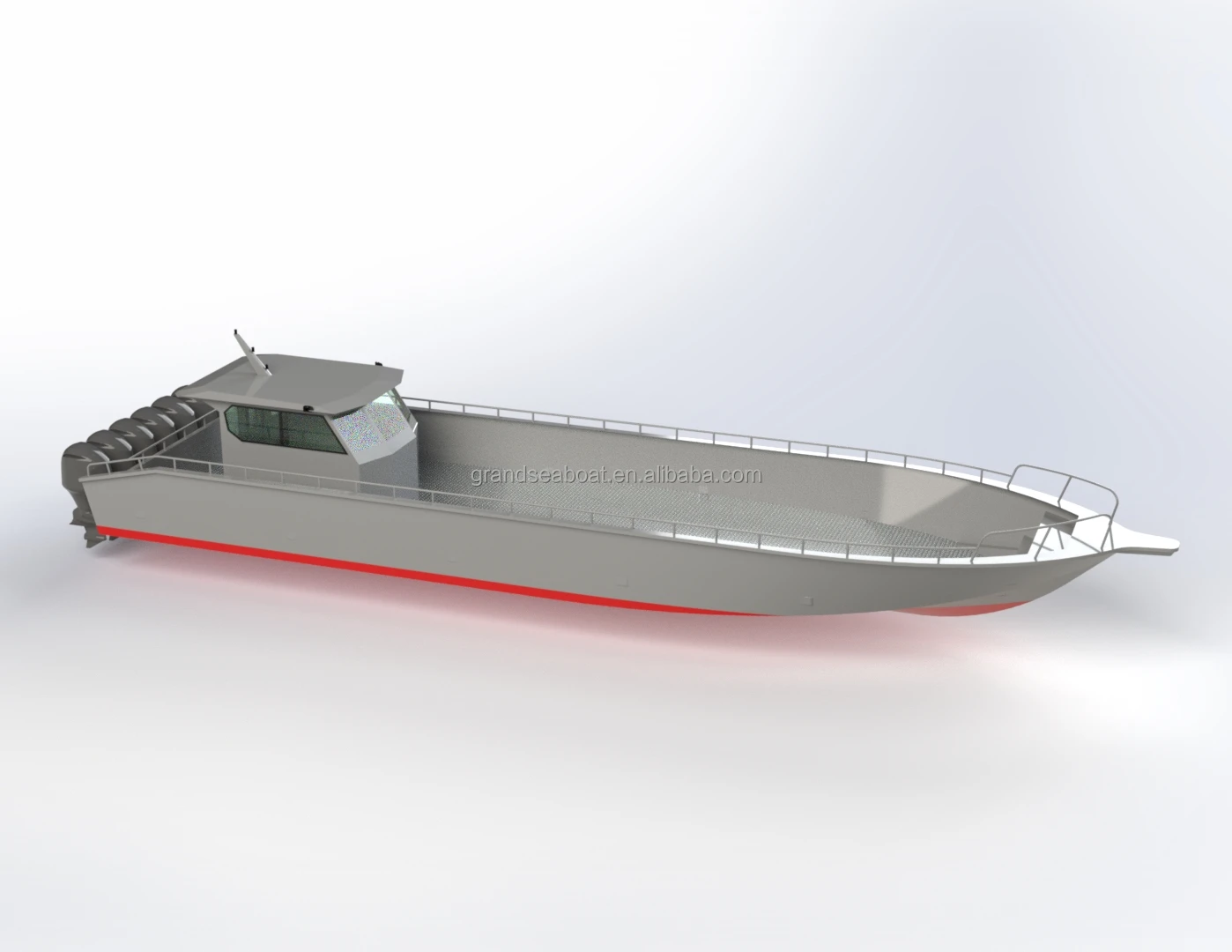 Grandsea алюминиевая 18 м 59ft грузовая баржа LCT лодка для продажи