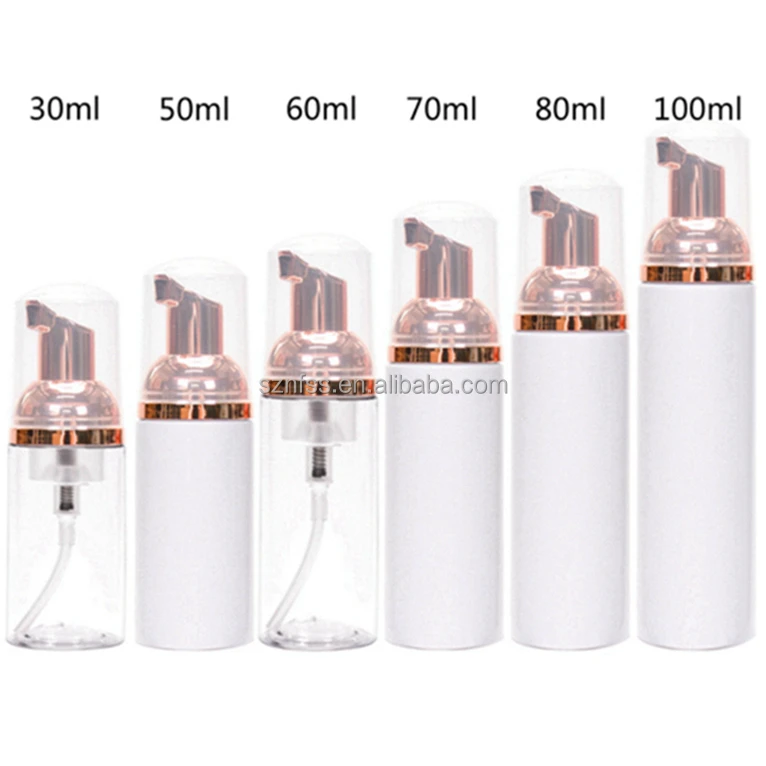L Dispenser Hand Soap Cleanser 30 50 100 200Ml 60ml Plastic Lash Roller Water Foaming Mousse Bottle Pet Silver Foam Pump Bottle