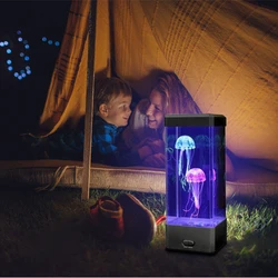 Simulation Jellyfish Aquarium  Adult Toys Creative Dynamic Gift Office Home Electronics Lava lamp Jelly fish lamp