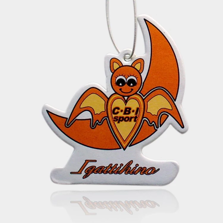 Wholesale custom design paper car air freshener Different smells custom air freshener car with logo