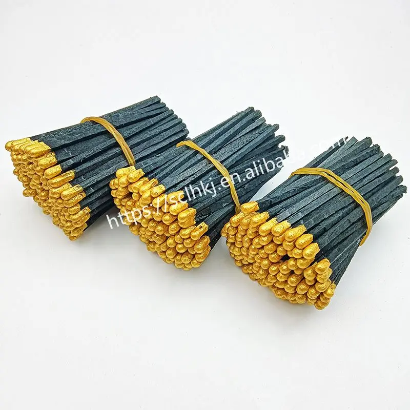 Premium Black Wooden Matchsticks with Gold Tips Sophisticated Fire Starters for Home Hotel Use High Quality Matches Category