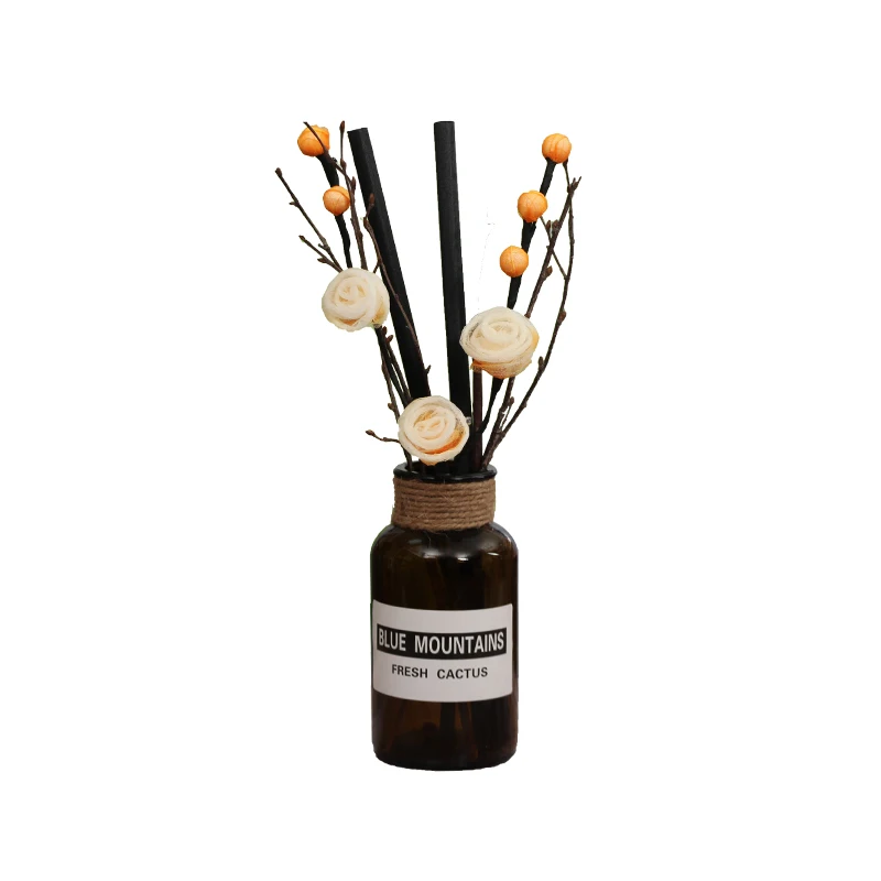 C&D 2019 New design 1801ml ceramic flower aroma Long Lasting Air Fresheners Reed Diffuser gift box