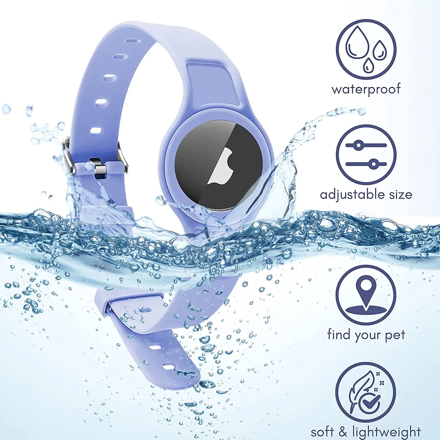 Новый дизайн, GPS-трекер, локатор, силиконовый чехол для кошек и собак, держатель, ошейник для дрессировки собак, ошейник для домашних животных