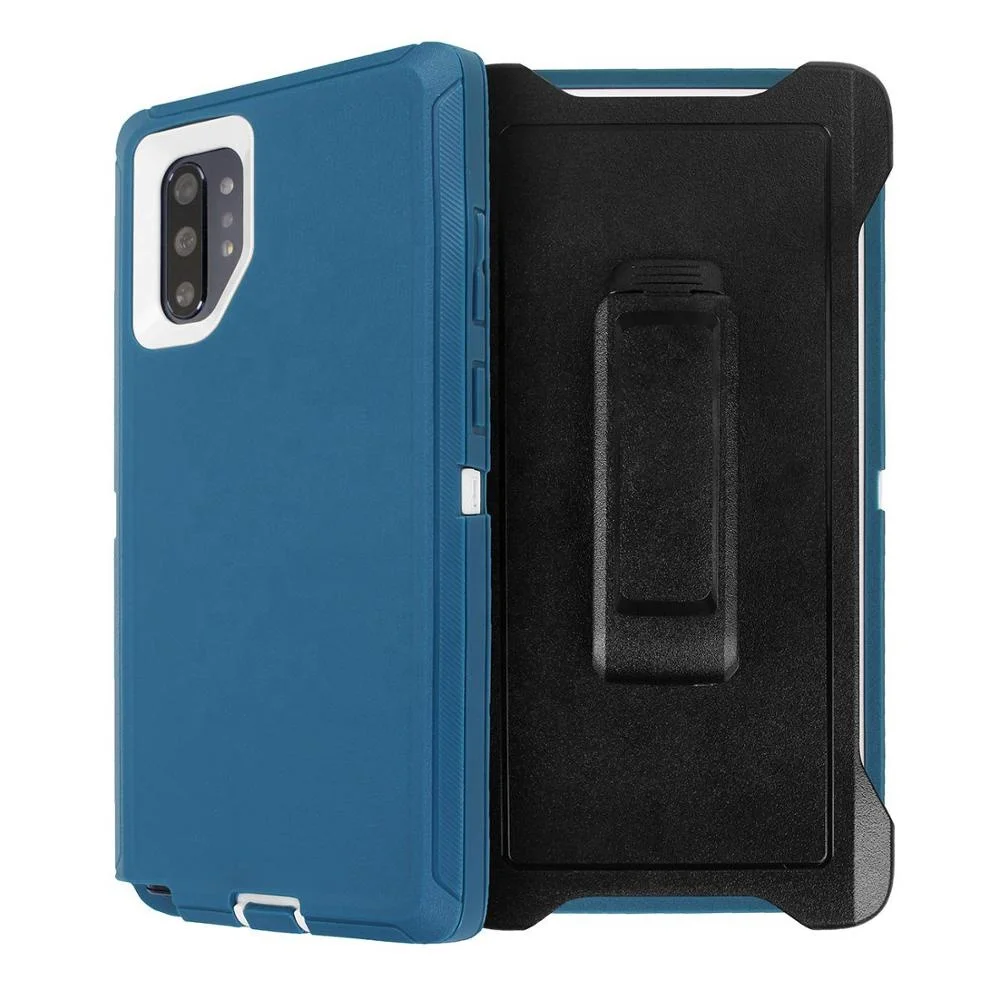 
Multi-Layer Military Heavy Duty Belt Clip Holster Stand Shockproof Defender Case Cover Compatible Samsung Galaxy Note 10 Plus 