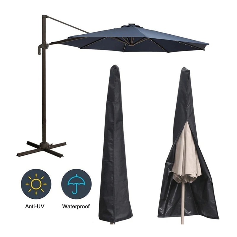 Sun Umbrella Cover Outdoor Sunshade Cover Roman Umbrella Straight Umbrella Waterproof Cover