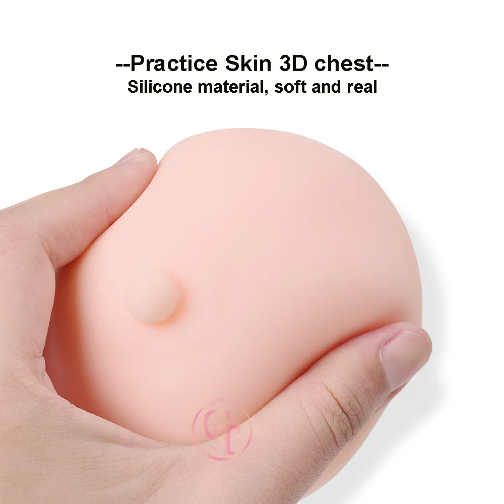 High Quality 3D Breast Microblading Permanent Makeup Practice Skin Chest Areola Pleural Practice Mould