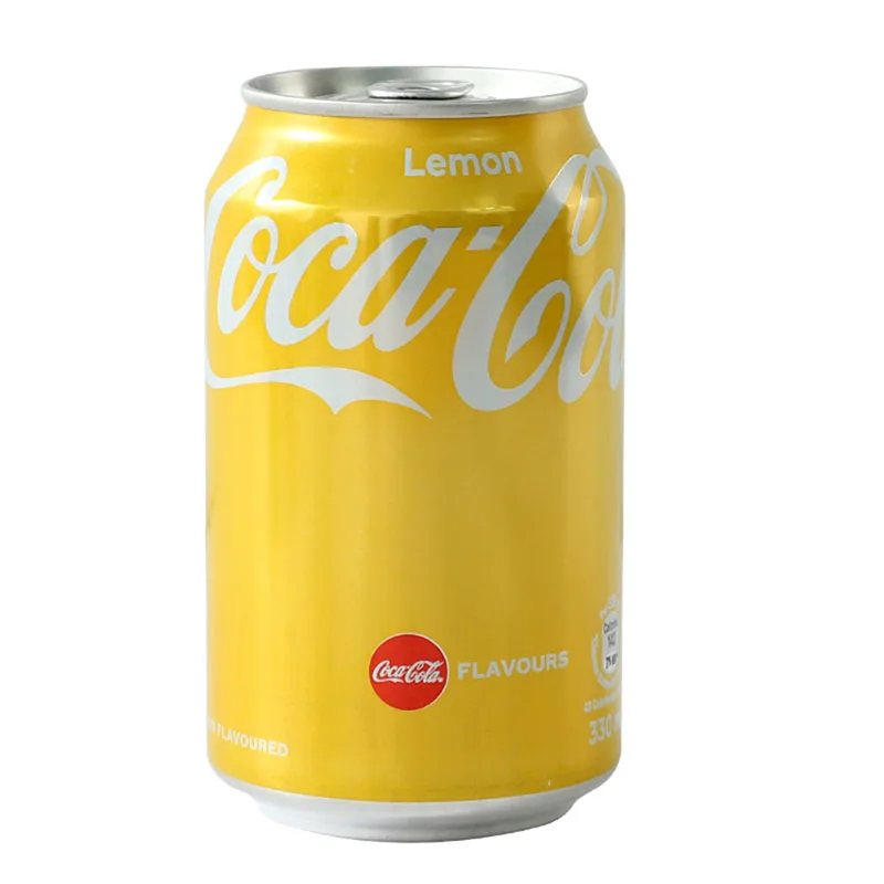 POPULAR Hongkong carbonated drinks cola lemon flavor 330ml*24 soft drink can package
