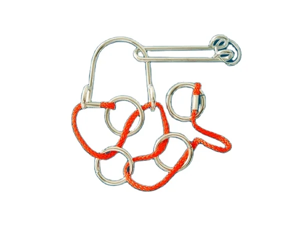 Metal Wire Puzzle IQ Test Brain Teaser Game Mind Twisters Magic Trick Ring Educational Toys for Children Adults