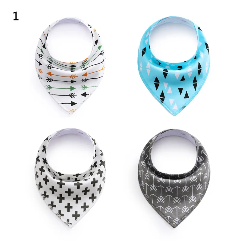 2022 New Custom Bamboo Bibs Cycling Bandana Bibs Organic Cotton Knitted Print Newborn Linen Solid Waterproof Baby Bibs