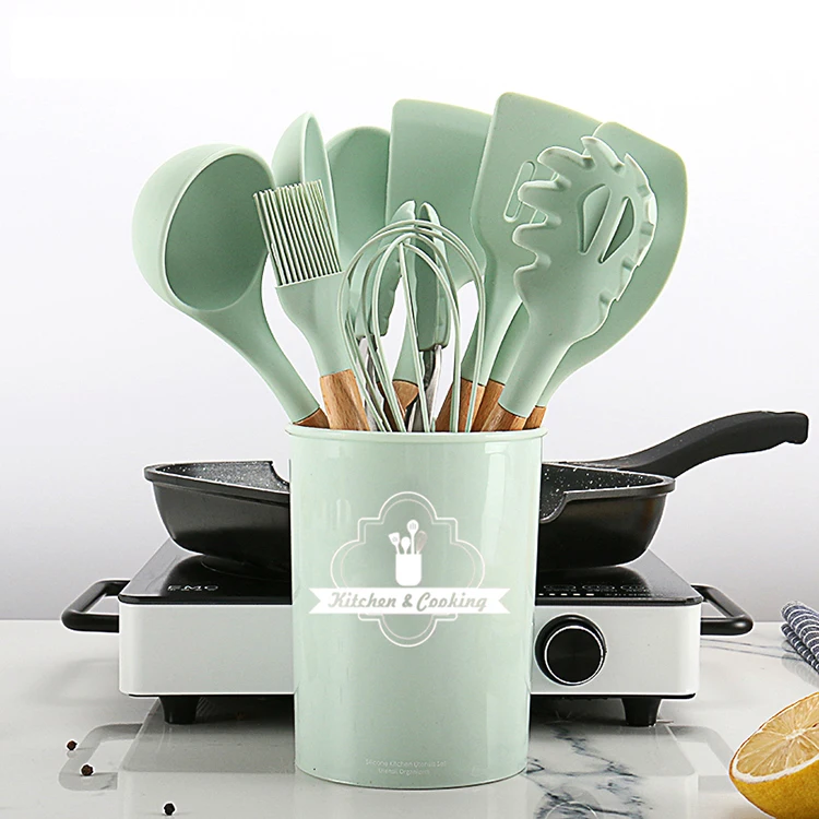 
OEM silicone kitchen tool utensil sets kitchen accessories Durable cooking utensils set 