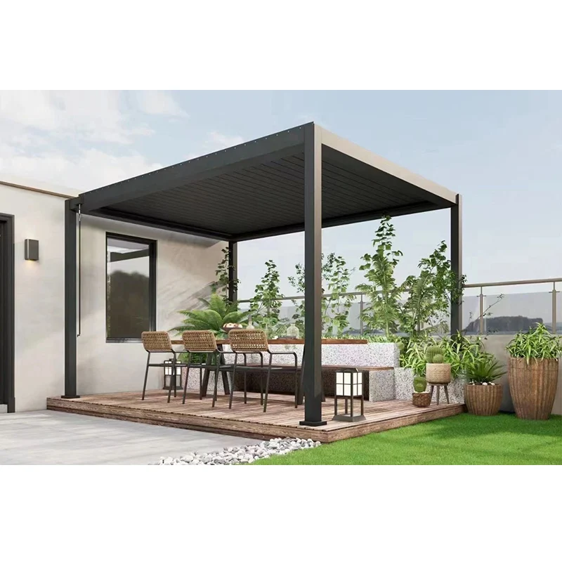 Luxury Modern Outdoor Garden Bioclimatic Aluminum pergolas and gazebos
