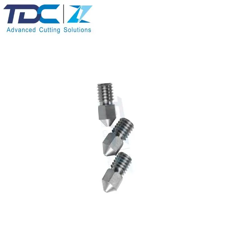 Hot product trend carbide 3D printer nozzle tungsten carbide 3D printer nozzle with a hole