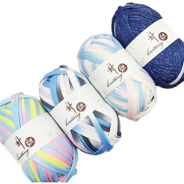 High quality wholesale hot selling 100% polyester t-shirt 100g yarn crochet thread
