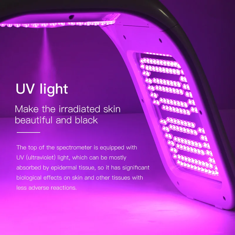 Home use 5D Collagen red light therapy UV led light for coffee skin facial SPA anti-aging red light therapy device