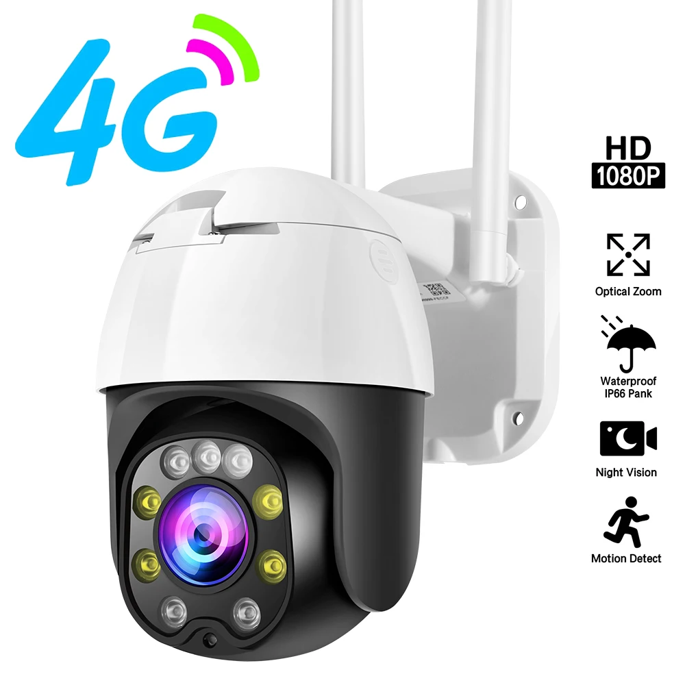 
Solar pane 3g 4g Sim Card IP Camera Speed Dome 1080P 5MP 5X Optical Zoom Wireless 4G ptz Camera NightVision With 60m Monitoring 