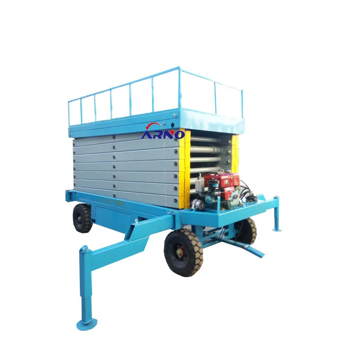 hot sale 10 m diesel scissors hydraulic lifting platform