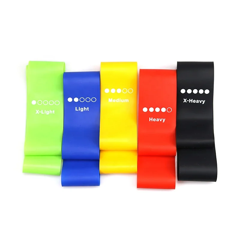 New Design Custom Home Elastic Exercise Latex Yoga Resistance Stretch Fitness Band