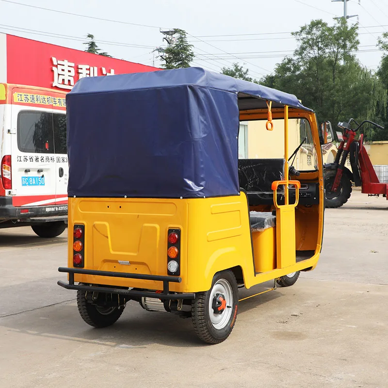Electric Hybrid 200KM auto rickshaw tuk tuk 6 passenger tricycle motorcycle