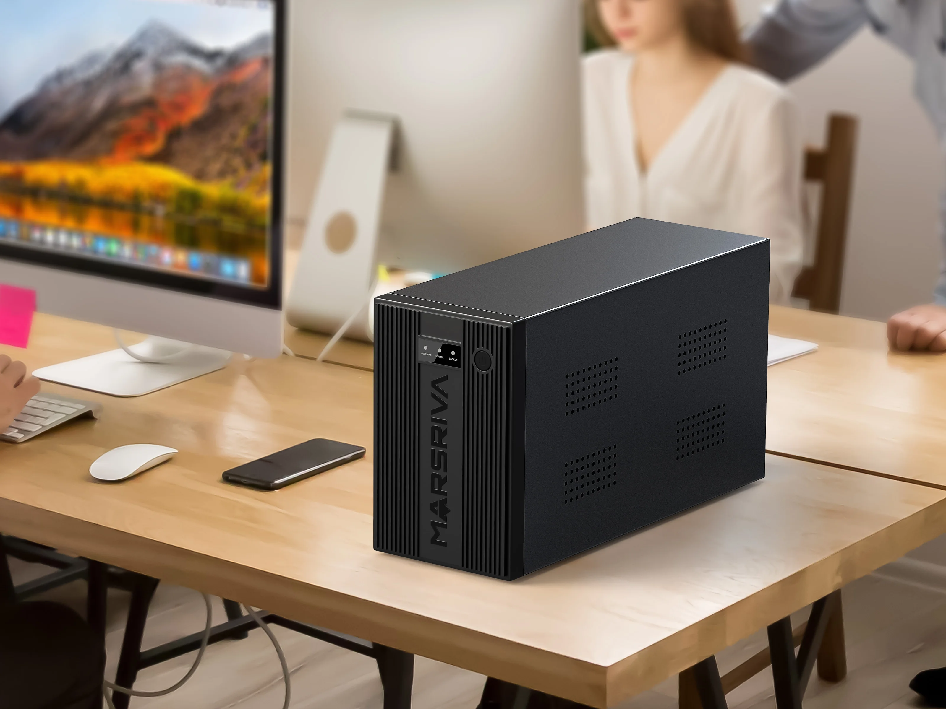 MARSRIVA backup power supply 220V 240V simulated sine wave 3000VA 1800W line interactive UPS