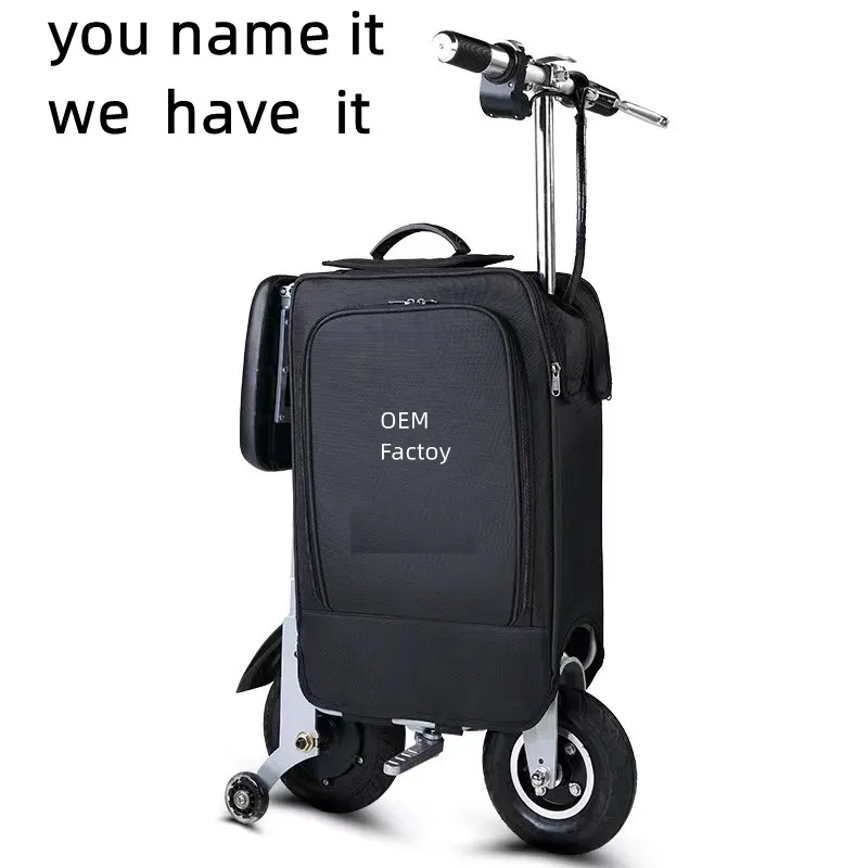 Riding suitcase e luggage scooter  mobility travel suitcase scooter smart luggage carry on aluminum