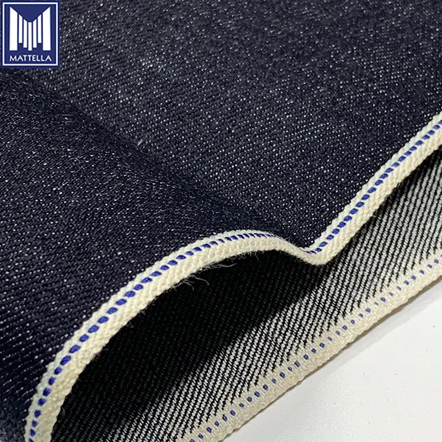 100% Cotton vintage raw material 14oz heavy weight japanese selvedge denim fabric for men women lady jeans jackets