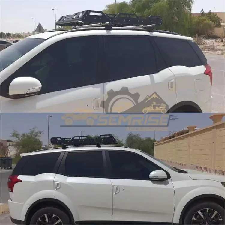 SEMRISE roof rack 4x4 accept remove iron car roof luggage rack carrier with roof cross bar for HILUX Land Cruiser RAV4 jeep