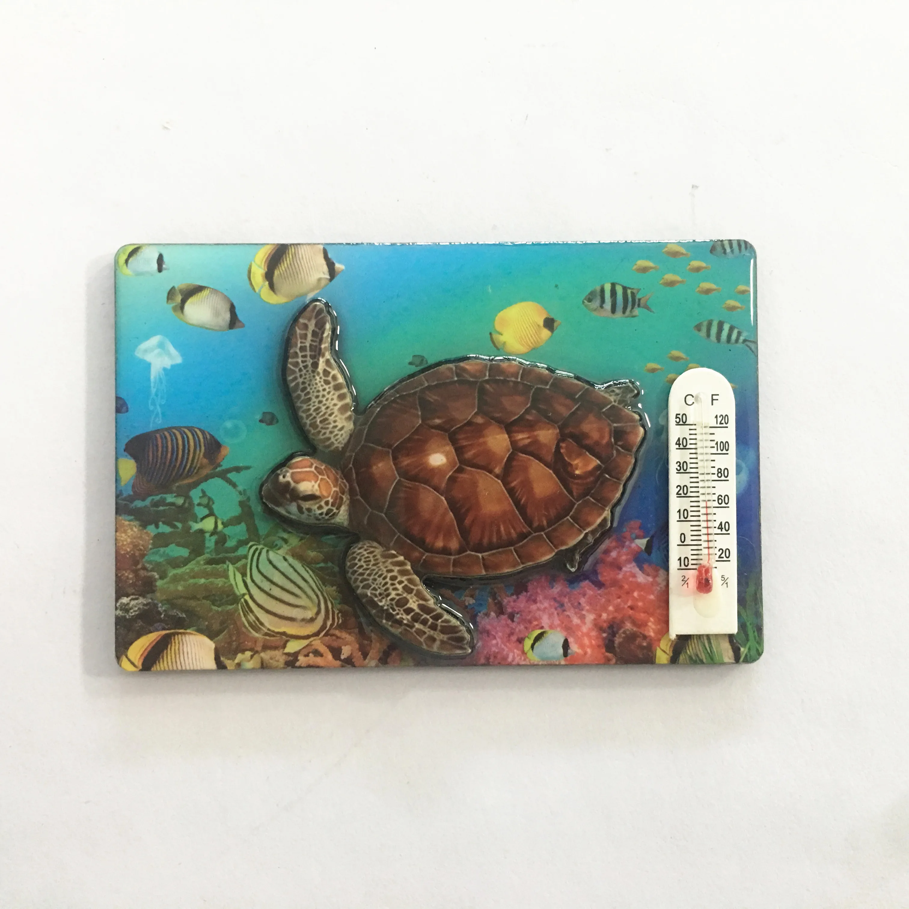 Malaysia beach cute art cartoon animal epoxy fridge magnet sticker